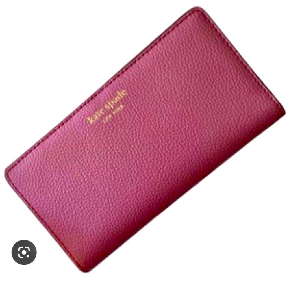 Kate Spade Eva Large Slim Bifold Wallet in Mauve
